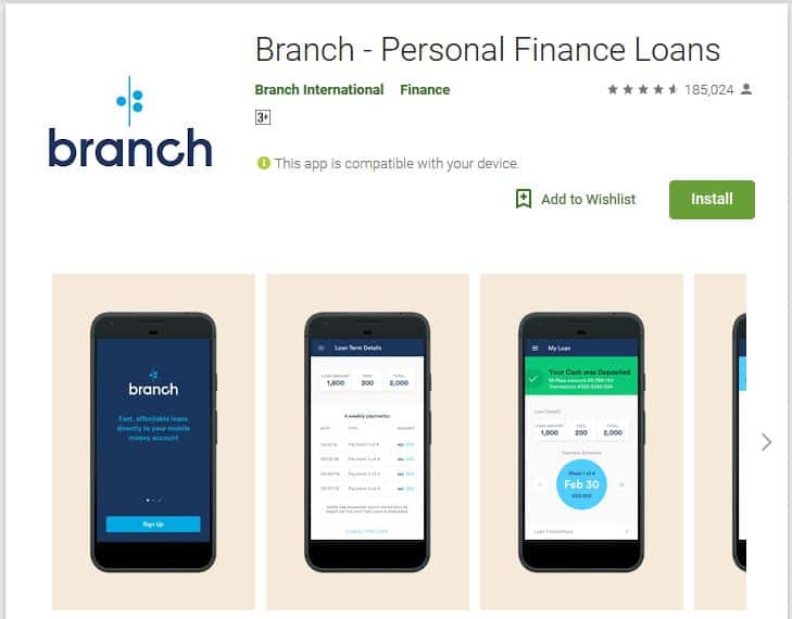 Branch Loan Application